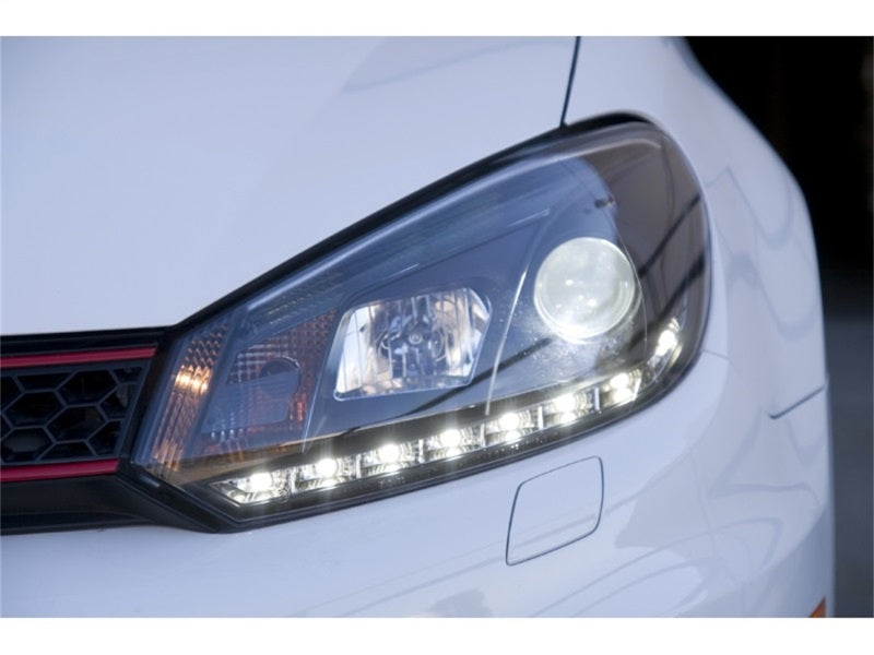 SPYDER 5012111 Spyder Volkswagen Golf/GTI 10-13 Projector Headlights Halogen Model- DRL Blk PRO-YD-VG10-DRL-BK