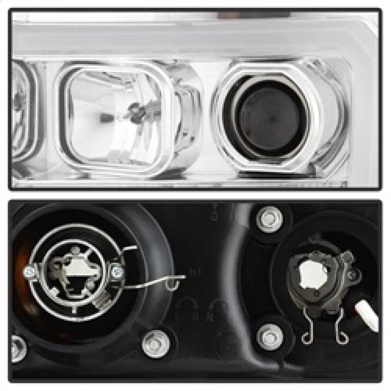 SPYDER 5083647 Spyder GMC Sierra 1500/2500/3500 07-13 V2 Projector Headlights - Chrome PRO-YD-GS07V2-LBDRL-C