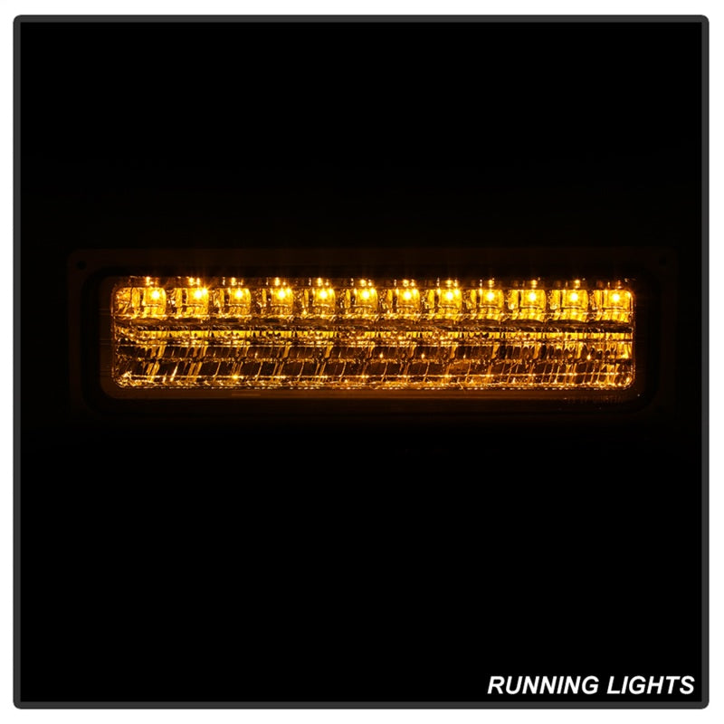 SPYDER 5069559 Xtune 92-94 Blazer Full Size Corner/LED Bumper Headlights Chrome HD-JH-CCK88-LED-AM-C-SET