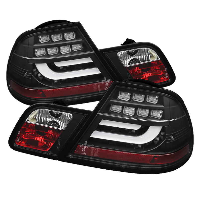 SPYDER 5073815 Spyder BMW E46 00-03 2Dr Coupe Light Bar LED Tail Lights Blk ALT-YD-BE4600-LBLED-BK