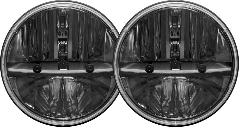 Rigid Industries 7in Round Headlights w/ H13 to H4 Adaptors - Set of 2