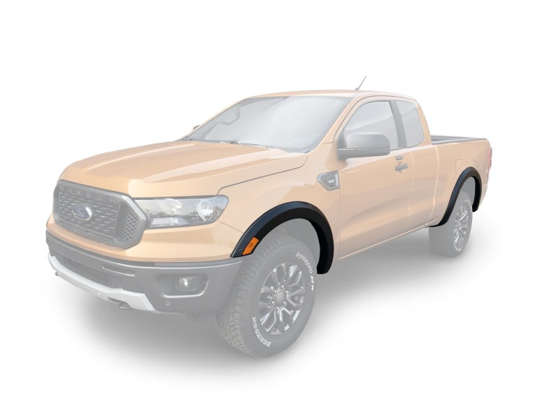 Bushwacker 20955-02 2019 Ford Ranger Extended Cab / Crew Cab Pickup OE Style Fender Flares 4pc - Black