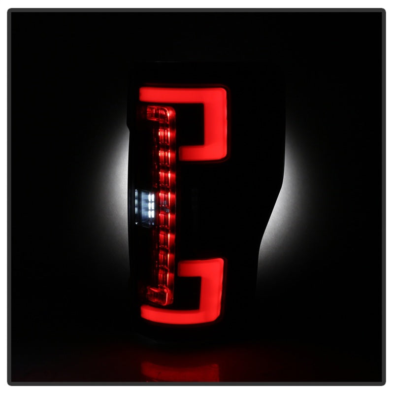 SPYDER 5085610 Spyder 17-18 Ford F250 (w/Blind Spot Sens./LED Model Only) LED Tail Lights-Blk ALT-YD-FS17BS-LED-BK