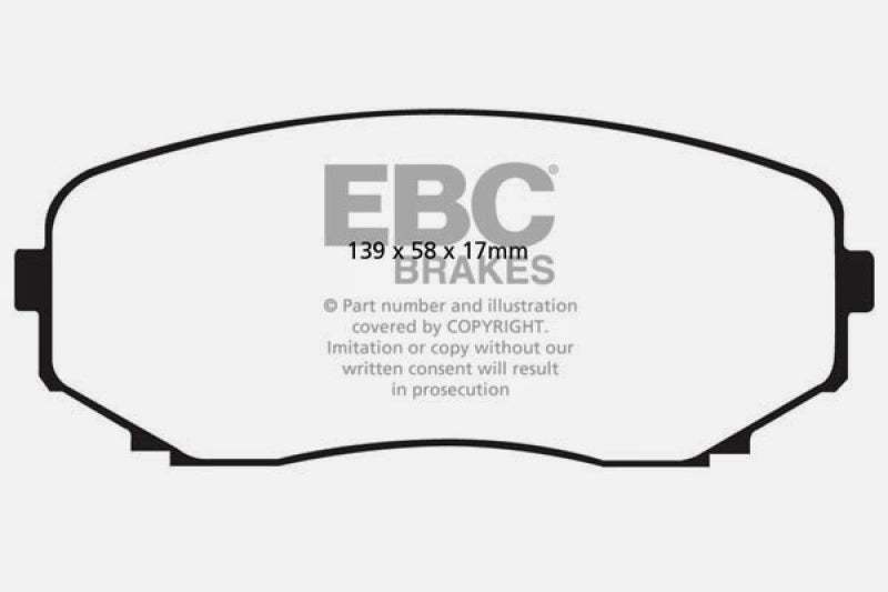 EBC DP31794C 11-14 Ford Edge 2.0 Turbo Redstuff Front Brake Pads