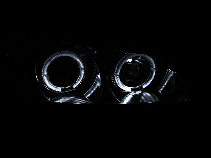 ANZO 2000-2004 Infiniti I30 Projector Headlights w/ Halo Chrome