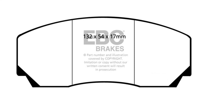 EBC DP5002NDX 90-00 Aston Martin Vantage 5.3 (Twin Supercharged)(AP) Bluestuff Front Brake Pads