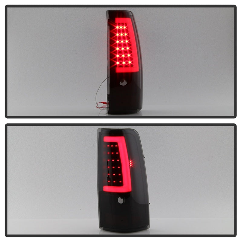 SPYDER 9038778 xTune Chevy Silverado 1500/2500/3500 99-02 Version 3 Tail Lights Black Smoke ALT-ON-CS99V3-LBLED-BSM