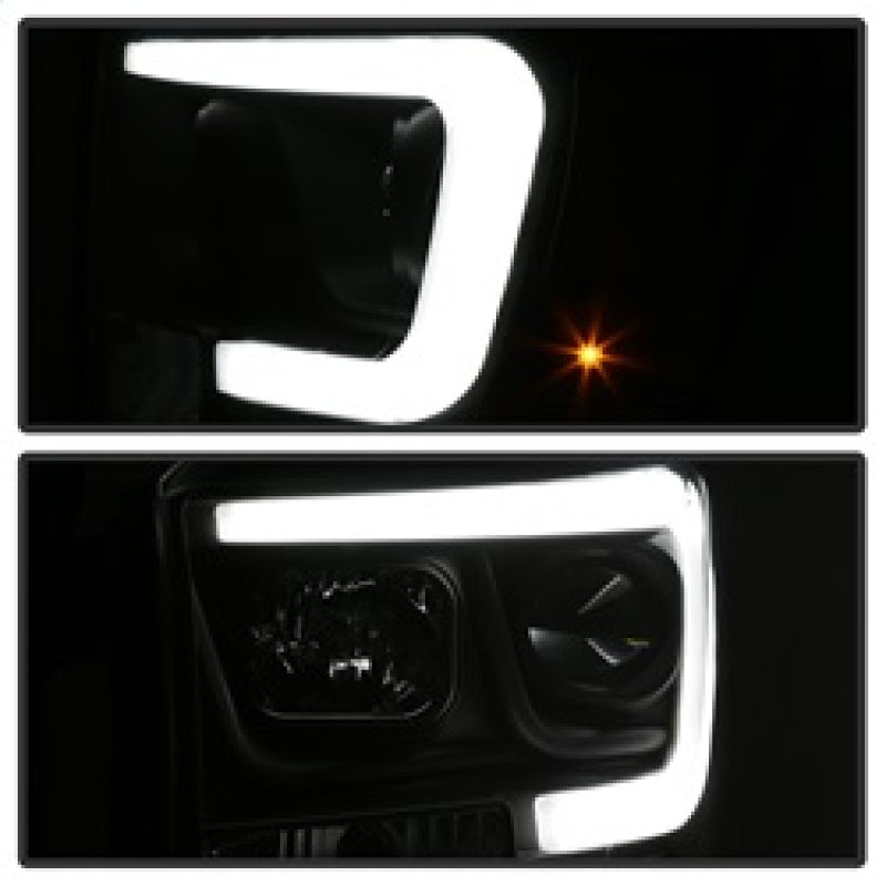 SPYDER 5085306 Spyder Dodge RAM 1500 06-08 V2 Projector Headlights - Light Bar DRL - Black (PRO-YD-DR06V2-LB-BK)
