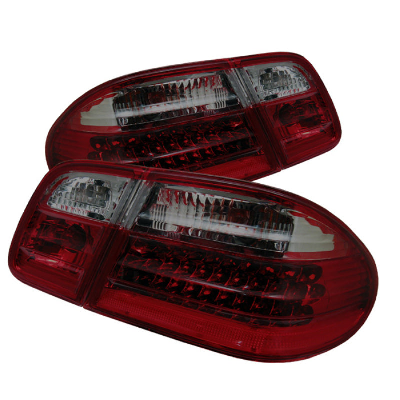 SPYDER 5020659 Xtune Mercedes Benz W210 E-CLASS 96-02 LED Tail Lights Red Smoke ALT-CL-MBW210-LED-RSM