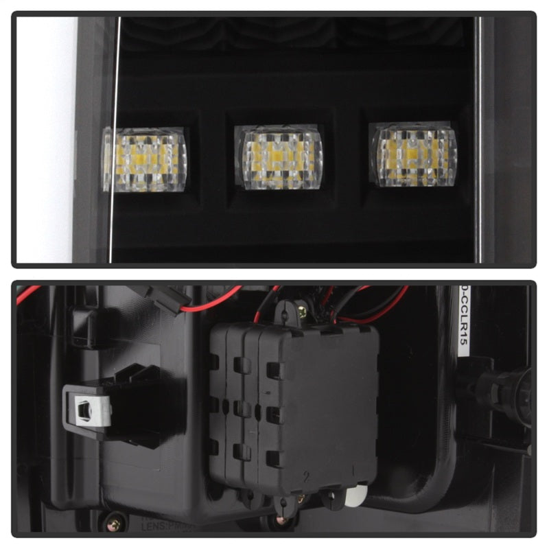 SPYDER 5084576 Spyder Chevy Colorado 2015-2017 Light Bar LED Tail Lights - Black ALT-YD-CCO15-LED-BK