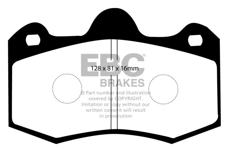EBC DP5036NDX 11+ Mclaren MP4-12C 3.8 Twin Turbo Bluestuff Rear Brake Pads