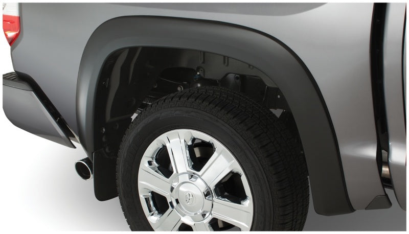 Bushwacker 30909-02 07-13 Toyota Tundra Fleetside OE Style Flares 4pc w/ Factory Mudflap - Black
