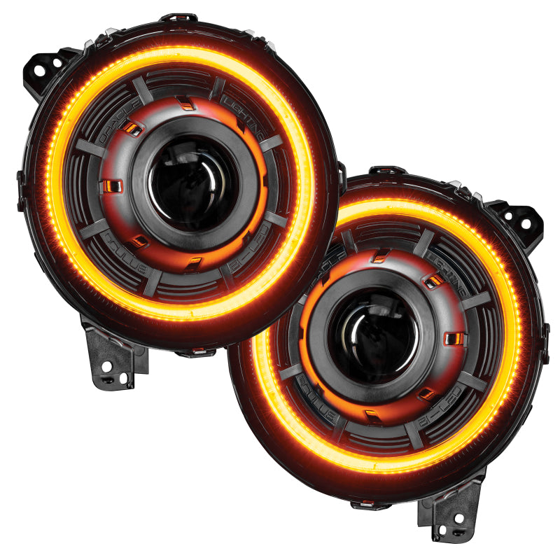 ORACLE Lighting 5839-023 Oracle Jeep JL/Gladiator JT Oculus Bi-LED Projector Headlights - Amber/White Switchback SEE WARRANTY