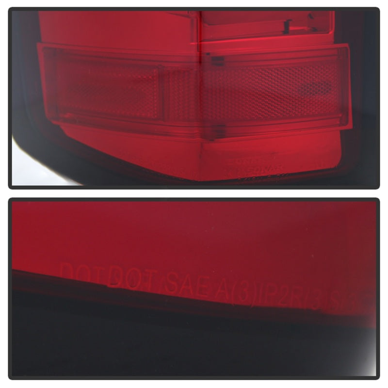 SPYDER 5080011 Spyder Chevy 1500 14-16 Light Bar LED Tail Lights Red Clear ALT-YD-CS14-LBLED-RC