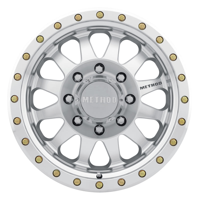 Method Wheels MR30478580300 Method MR304 Double Standard 17x8.5 0mm Offset 8x6.5 130.81mm CB Machined/Clear Coat Wheel
