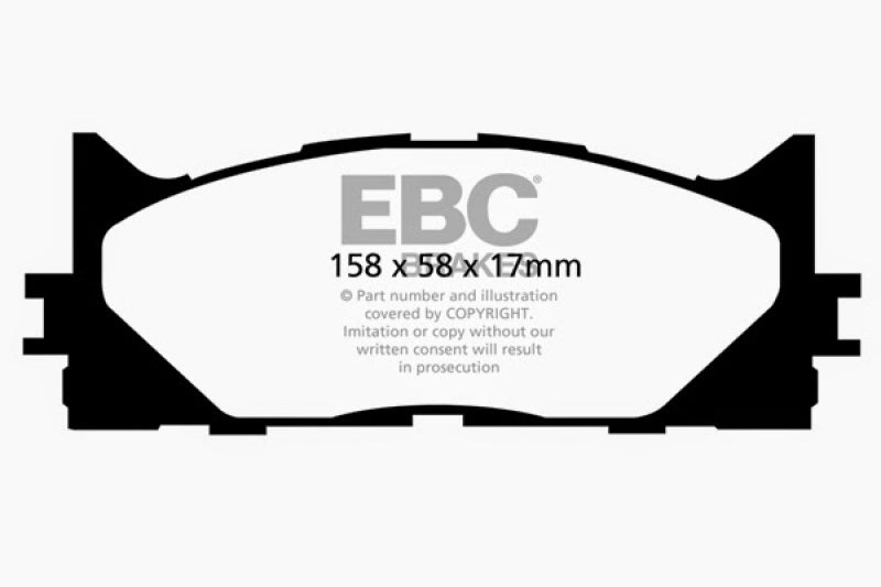 EBC DP31790C 13+ Lexus ES300h 2.5 Hybrid Redstuff Front Brake Pads