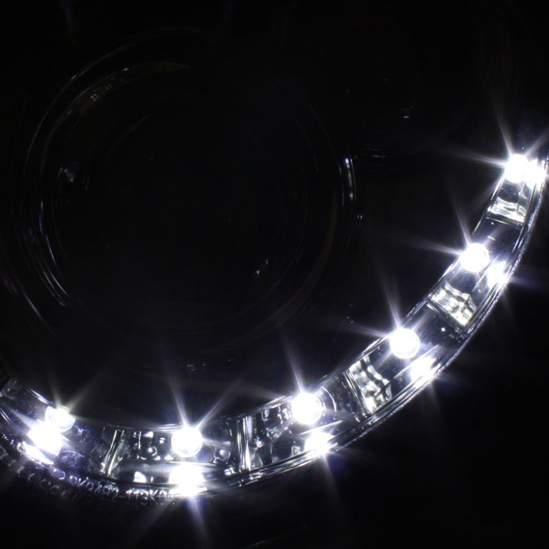 SPYDER 5038029 Spyder Mercedes Benz CLK 03-09 Projector Halogen Model- LED Halo DRL Chrm PRO-YD-MBCLK03-DRL-C