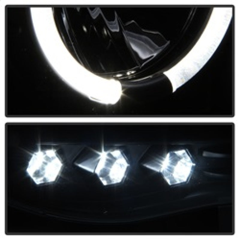 SPYDER 5009975 Spyder Dodge RAM 1500 02-05/RAM 2500 03-05 Projector Headlights LED Halo LED Blk PRO-YD-DR02-HL-BK