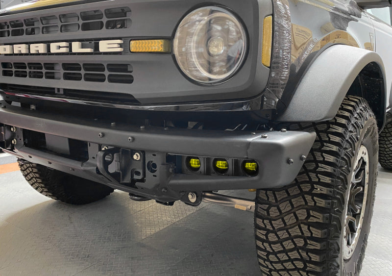 ORACLE Lighting 5890-006 21-22 Ford Bronco Triple LED Fog Light Kit for Steel Bumper - Yellow SEE WARRANTY