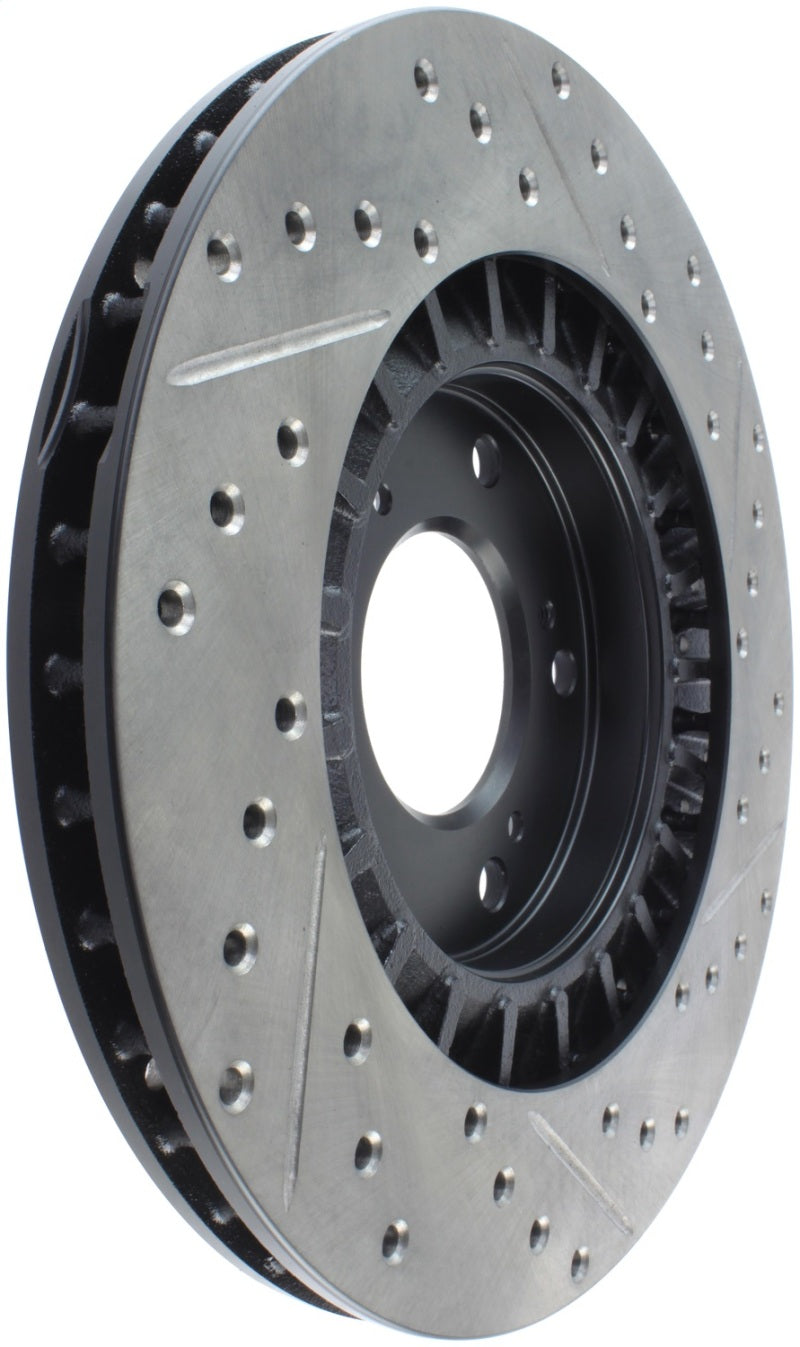 Stoptech 127.40048R StopTech 00-09 S2000 Slotted & Drilled Right Front Rotor