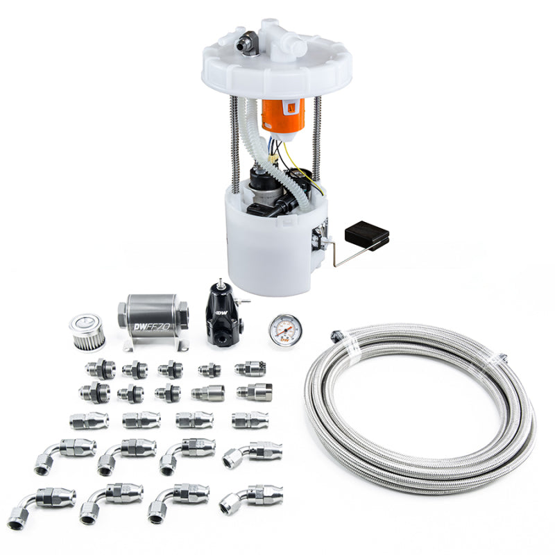 DeatschWerks 9-401-608-7041 06-11 Honda Civic Si K20 DW400 Pump Module & Return Kit w/PTFE Fuel Lines