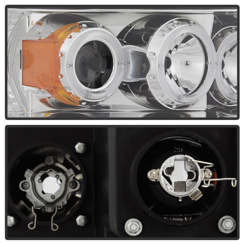 SPYDER 5009982 Spyder Dodge RAM 1500 02-05/RAM 2500 03-05 Projector Headlights LED Halo LED Chrm PRO-YD-DR02-HL-C