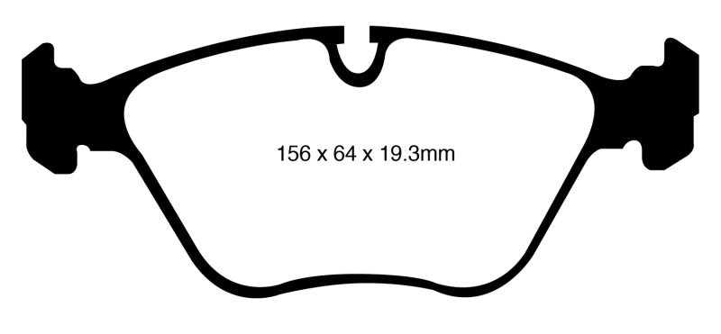 EBC DP41994R 10-14 BMW X5 4.4 Twin Turbo (50) Yellowstuff Front Brake Pads
