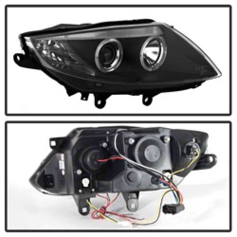 SPYDER 5029072 Spyder BMW Z4 03-08 Projector Headlights Halogen Model Only - LED Halo Black PRO-YD-BMWZ403-HL-BK