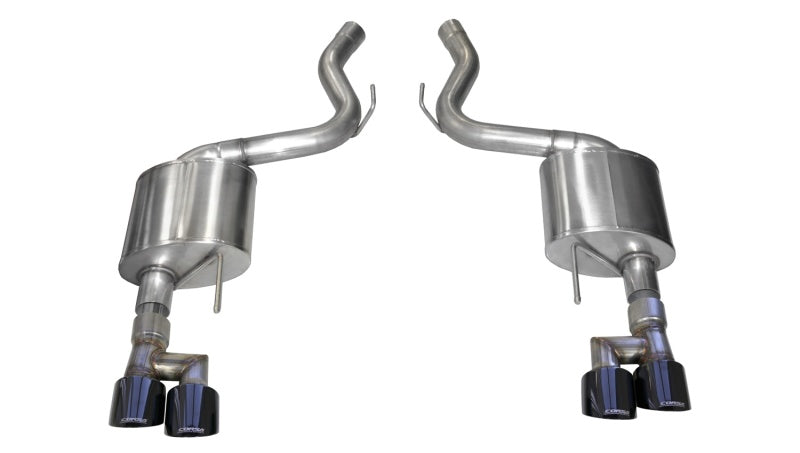 CORSA Performance 21039BLK Corsa 18-23 Ford Mustang 5.0L V8 3in Sport Axle-Back Dual Rear Exit w/ 4in Black PVD Pro-Series Tips