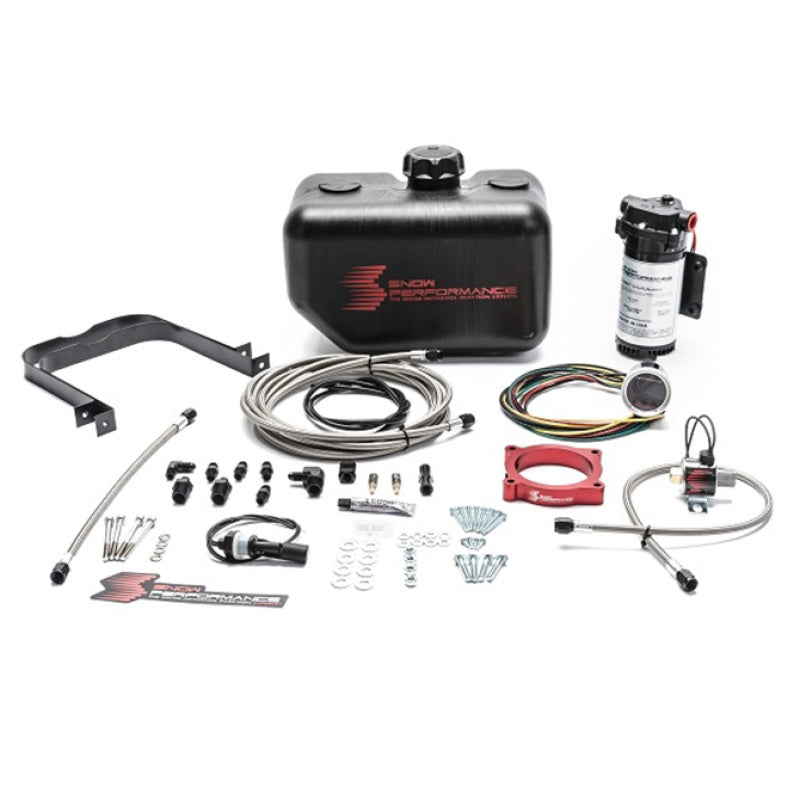 Snow Performance SNO-2132-BRD 11-17 Mustang Stg 2 Boost Cooler F/I Water Injection Kit (SS Braid Line & 4AN)
