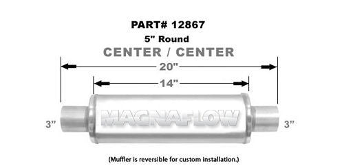 MagnaFlow Exhaust Products Stainless Steel Muffler