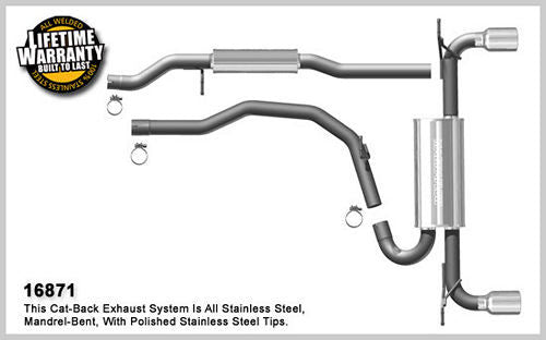 MagnaFlow Exhaust Products 07-14 Ford Edge 2.0/3.5L Cat Back Exhaust Kit