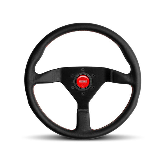 MOMO Tuning & Safety Monte Carlo 350 Steering Leather Red Stich