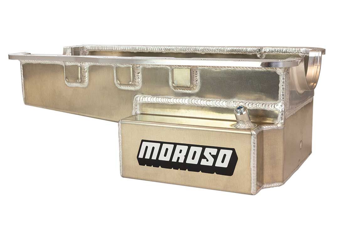 Moroso SBF Alm. Road Race Oil Pan Front Sump 289-302