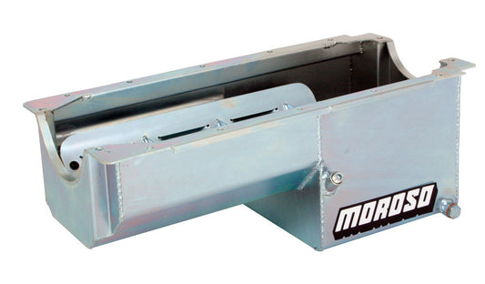 Moroso SBC Steel Oil Pan - 7qt. For Dart/Rocket Block