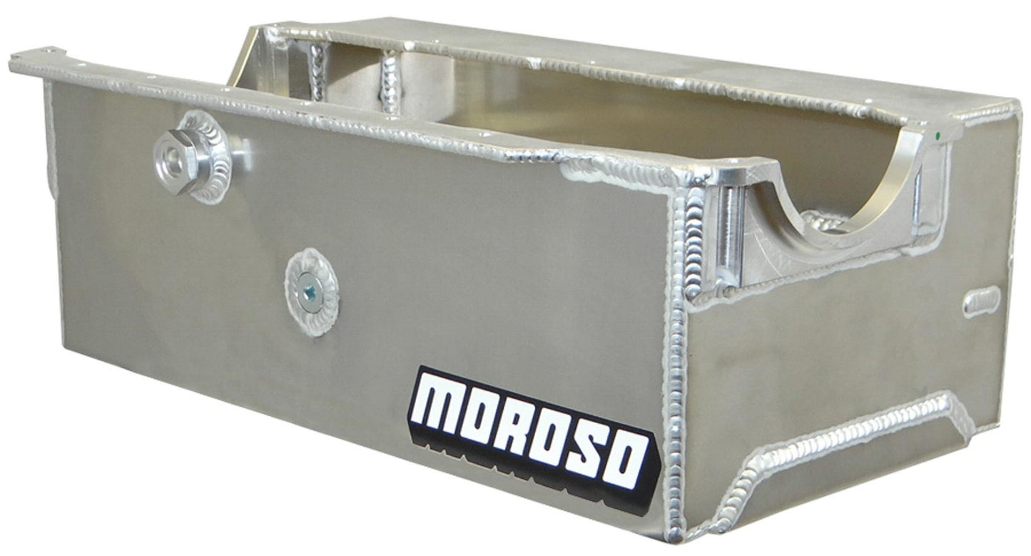 Moroso SBC Sprint Car Alum. Oil Pan - Wet Sump 9.5qts.