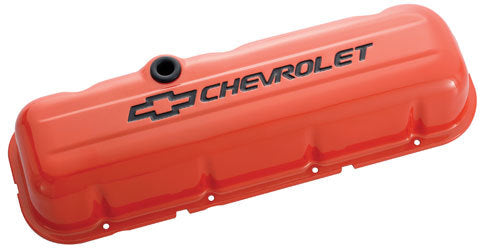 Proform BBC Valve Covers - Stamped - Orange