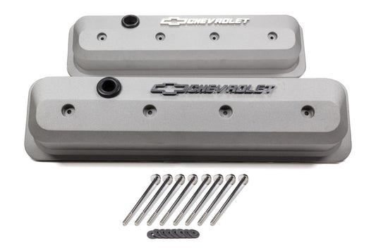 Proform SBC Valve Cover Slant Edge Gray Crinkle