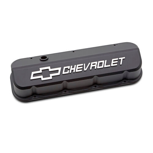 Proform Slant Edge Valve Covers BBC Black Crinkle