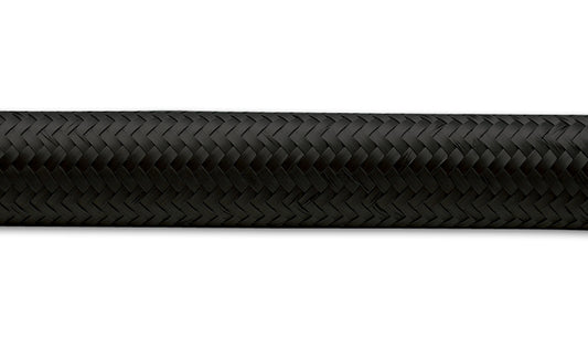 Vibrant Performance 50ft Roll of Black Nylon Braided Flex Hose -16AN