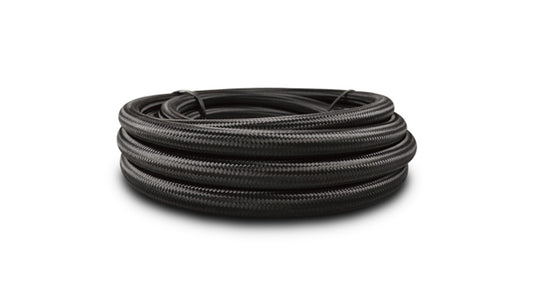 Vibrant Performance 10ft Roll of Black Nylon Braided Flex Hose PTFE