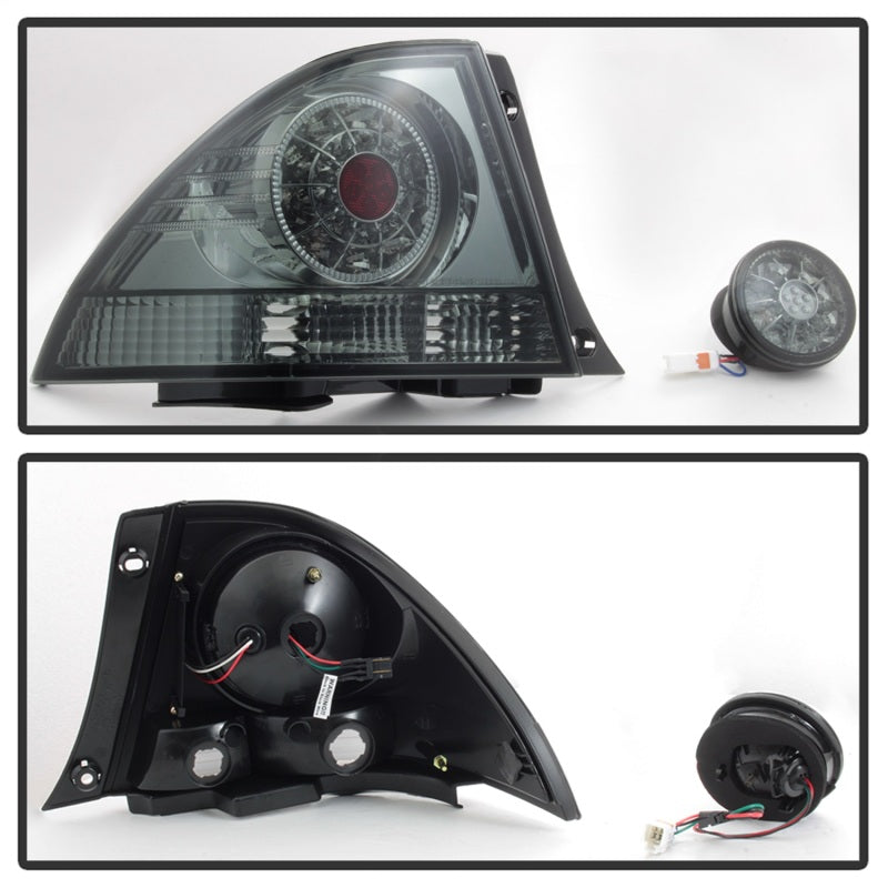 SPYDER 5085054 Spyder 01-03 Lexus IS300 LED Tail Lights w/Inner Trunk Lights - Smoke (ALT-YD-LIS300-LED-SET-SM)