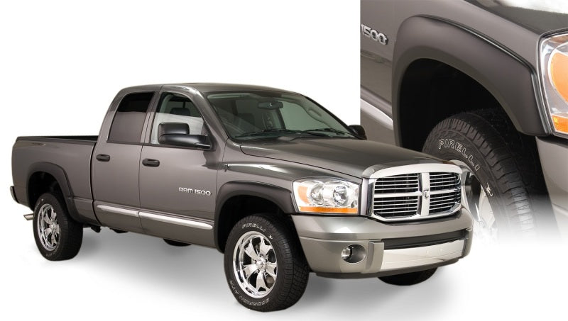 Bushwacker 50910-02 06-08 Dodge RAM 1500 Fleetside OE Style Flares 4pc 75.9/76.3in Bed - Black