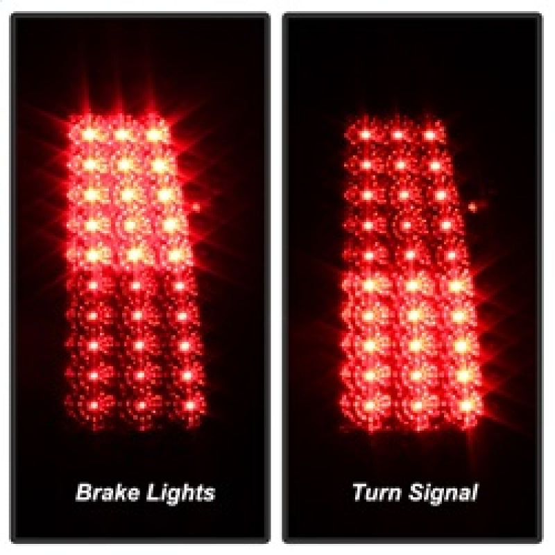 SPYDER 5008787 Xtune Chevy Silverado 1500/2500/3500 03-06 LED Tail Lights Red Clear ALT-ON-CS03-LED-RC