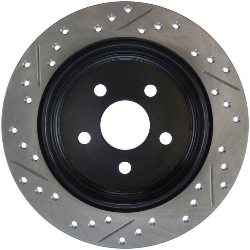 Stoptech 127.63054L StopTech 03-09 Chrysler PTCruiser Tur / 03-05 Dodge Neon SRT-4 Rear Left Slotted & Drilled Rotor