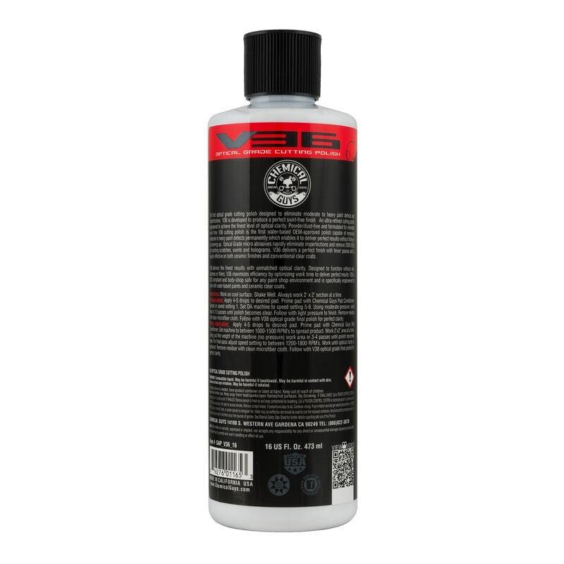 Chemical Guys GAP_V36_16 V36 Optical Grade Cutting Polish - 16oz