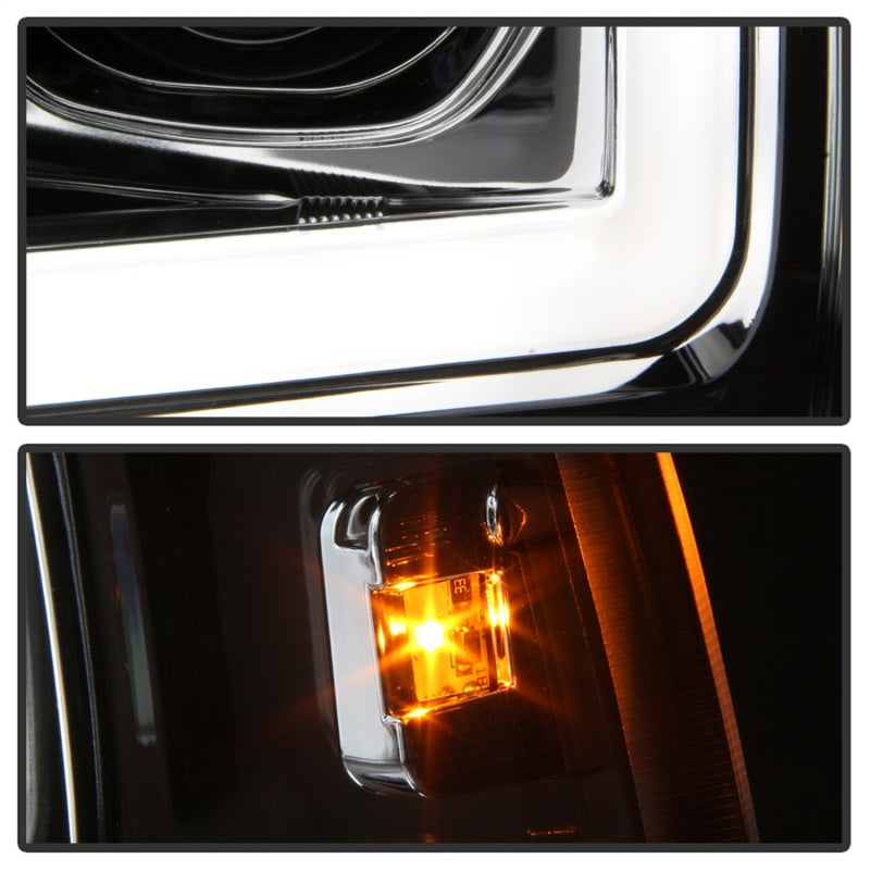 SPYDER 5084675 Spyder 99-04 Ford F-250 Super Duty Light Bar Projector Headlights - Chrome (PRO-YD-FF25099V2-LB-C)