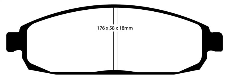EBC DP61732 05-10 Jeep Commander 3.7 Greenstuff Front Brake Pads