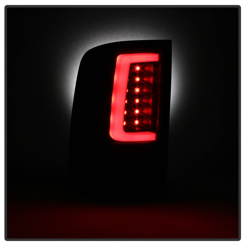 SPYDER 5084743 Spyder 07-13 GMC Sierra 1500 V2 Light Bar LED Tail Lights - Black (ALT-YD-GS07V2-LBLED-BK)