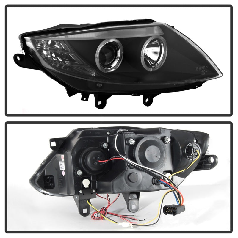 SPYDER 5029072 Spyder BMW Z4 03-08 Projector Headlights Halogen Model Only - LED Halo Black PRO-YD-BMWZ403-HL-BK